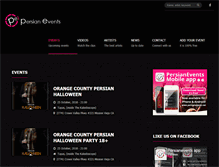Tablet Screenshot of persianevents.net
